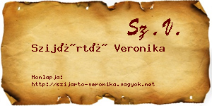 Szijártó Veronika névjegykártya