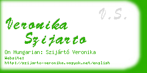 veronika szijarto business card