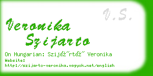 veronika szijarto business card